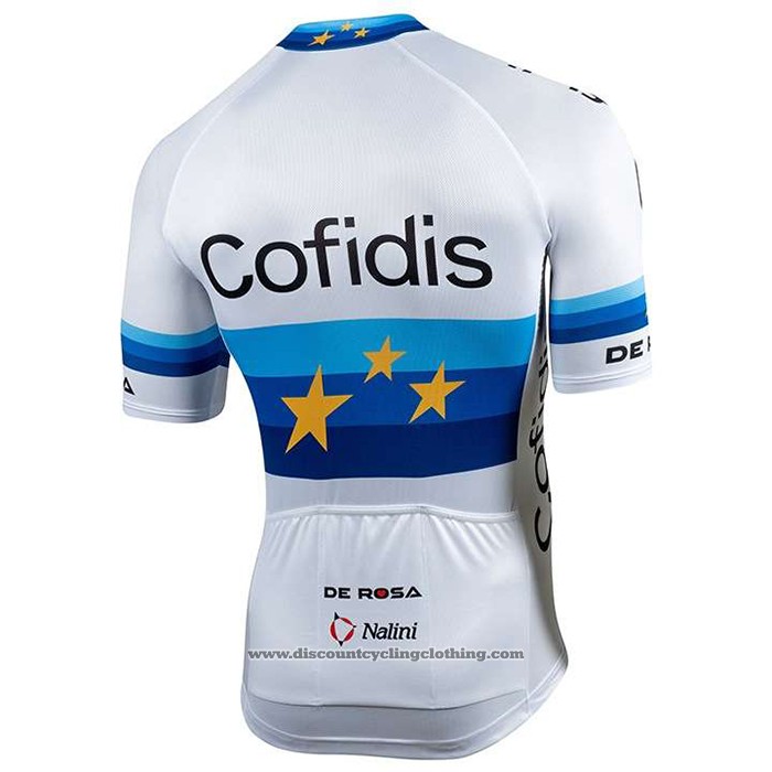 2020 Cycling Jersey Cofidis Champion Europe Short Sleeve And Bib Short